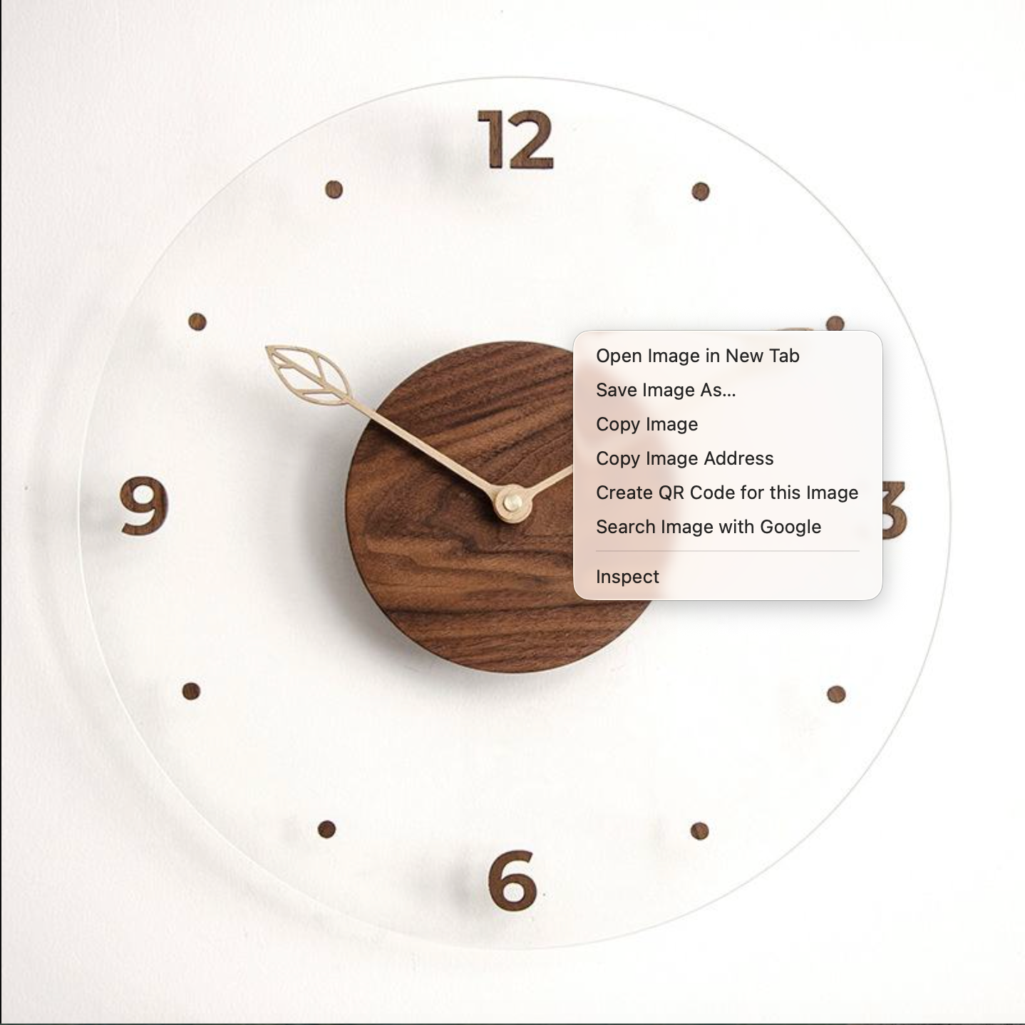 Minimalist Nordic 3D Wall Clock